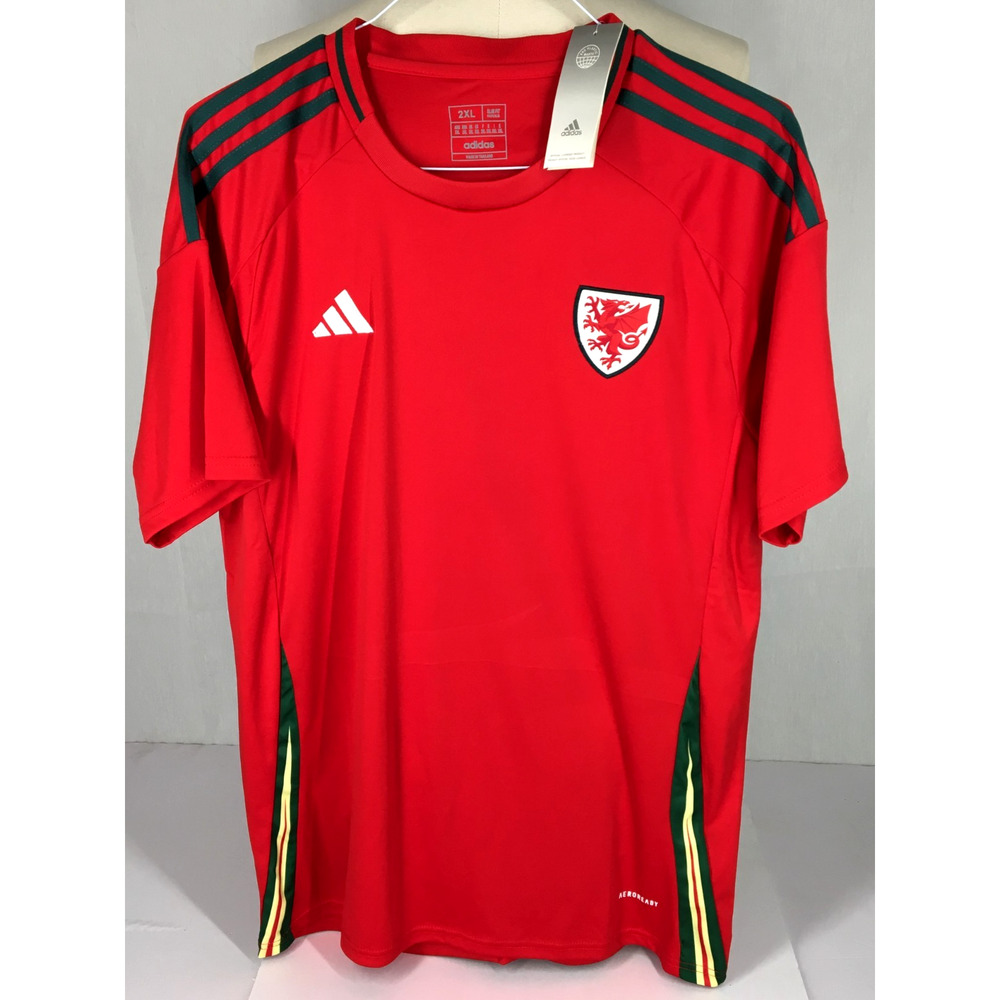 NWT 2XL Adidas Official Wales Welsh Gorau Chwarae Cyd Soccer Football Jersey
